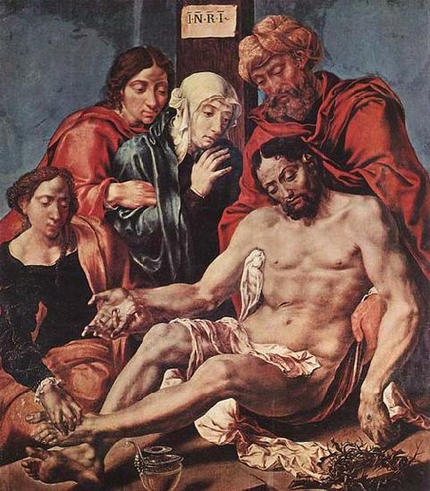 HEEMSKERCK, Maerten van Lamentation of Christ Germany oil painting art